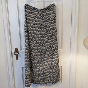 Anthropologie Meadow Rue Lace Print Maxi Skirt